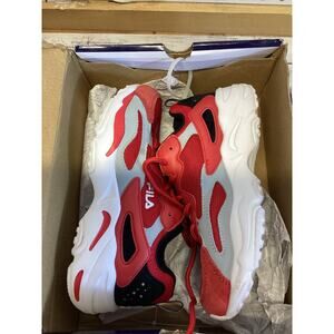 FILA Kids' Ray Tracer Athletic Sneakers - Red/Grey/Black